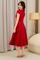 فستان ميدي فوشي