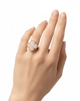 خاتم زركون بطابع الوردة