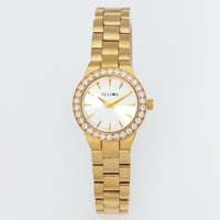 ساعة سيزون نسائية كلاسيك مرصعة بالكرستال