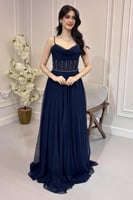 فستان سهرة كحلي