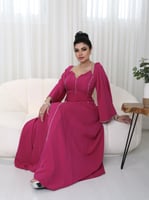 فستان كريب طويل