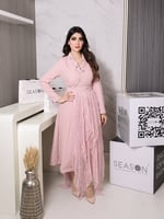 فستان ميدي وردي