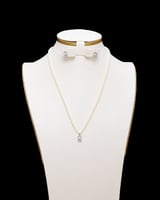 طقم سلسال حلق لؤلؤ