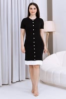 فستان ميدي أسود