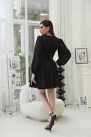 فستان قصير أسود