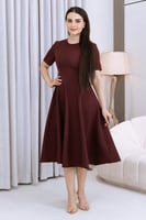 فستان ميدي بورجوندي