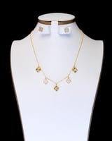 طقم شوكر بطابع الوردة