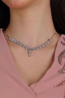 فستان كريب وردي