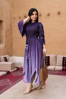 فستان ميدي أرجواني