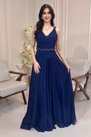 فستان سهرة كحلي