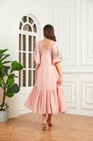 فستان قطن ميدي