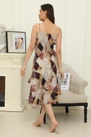 فستان ميدي مطبع