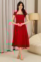 فستان ميدي فوشي