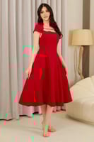 فستان ميدي فوشي