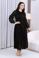 فستان ميدي أسود