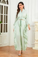 طقم بنطلون وبلوزة أخضر