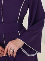 فستان كريب طويل