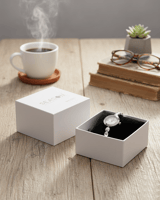 ساعه سيزون فضي دائري