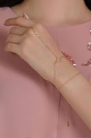 فستان كريب وردي