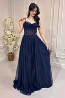 فستان سهرة كحلي