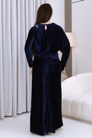 فستان مخمل كحلي