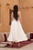 فستان سهرة اوف وايت - قماش كريب