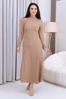 فستان شتوي انيق بكم طويل