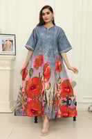 جلابية بطبعة ورد