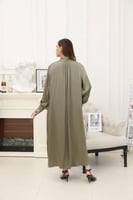 جلابية زيتي غامق