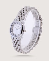 ساعه سيزون فضي بيضاوي