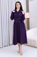 فستان ميدي موف غامق