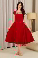 فستان ميدي فوشي