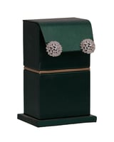 حلق زركون ذهبي تصميم كروي | سيزون