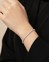 إسوارة تنس ناعمة ذهبية - زركون | SEASON