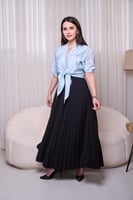 بلوزة أزرق سماوي كاجوال