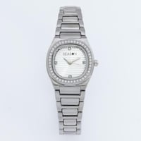 ساعة سيزون نسائية مرصعة بالكرستال