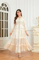 فستان كرينكل بيج بياقة مميزة