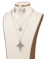 طقم زركون طويل دورين