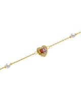 اسواره قلب مع لؤلؤ جذابة