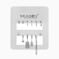 مجموعة حلق بأشكال متعددة