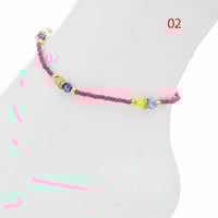 خلخال خرز ملون