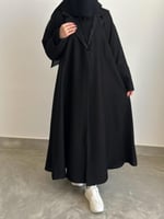 عباية قماش كريب عملي