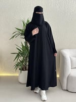 عباية قماش إبتهاج و كم مكسر