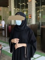 عباية كلوش كويتي باطراف لون