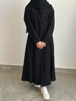 عباية قماش كريب عملي