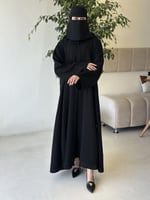 عباية نص كلوش بكم راهي من رهش القماش