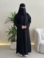 عباية قماش إبتهاج و كم مكسر