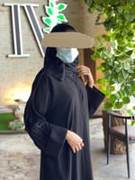 عباية بكم شانتون اسود