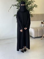 عباية نص كلوش بكم راهي من رهش القماش