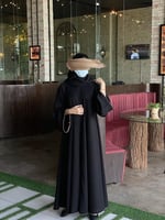 عباية كلوش كويتي باطراف لون